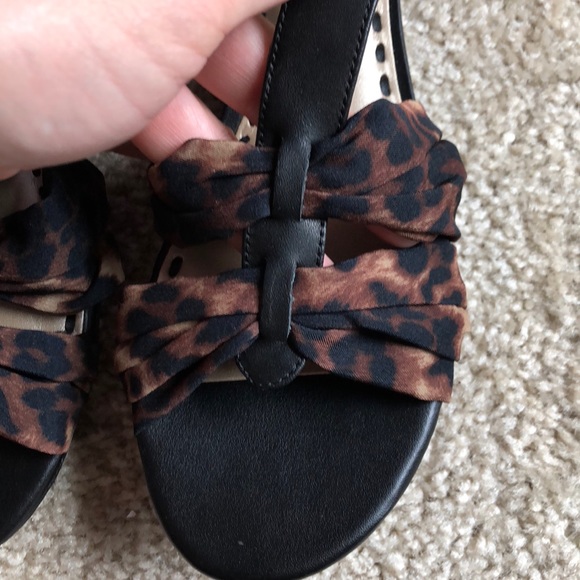New! Alex Marie Leopard brown black flat sandal size 7 shoe - Picture 4 of 6